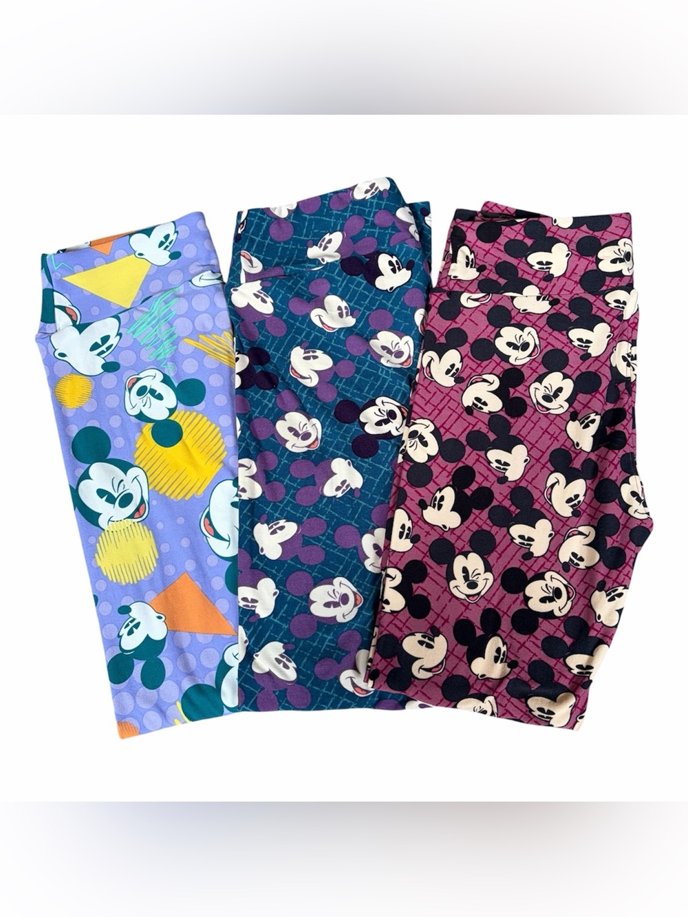 Lularoe Disney Mickey Mouse Leggings- 3 pair lot OSFM